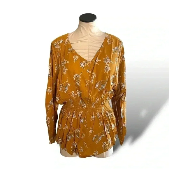 Mustard Floral Tunic - Picture 8 of 10